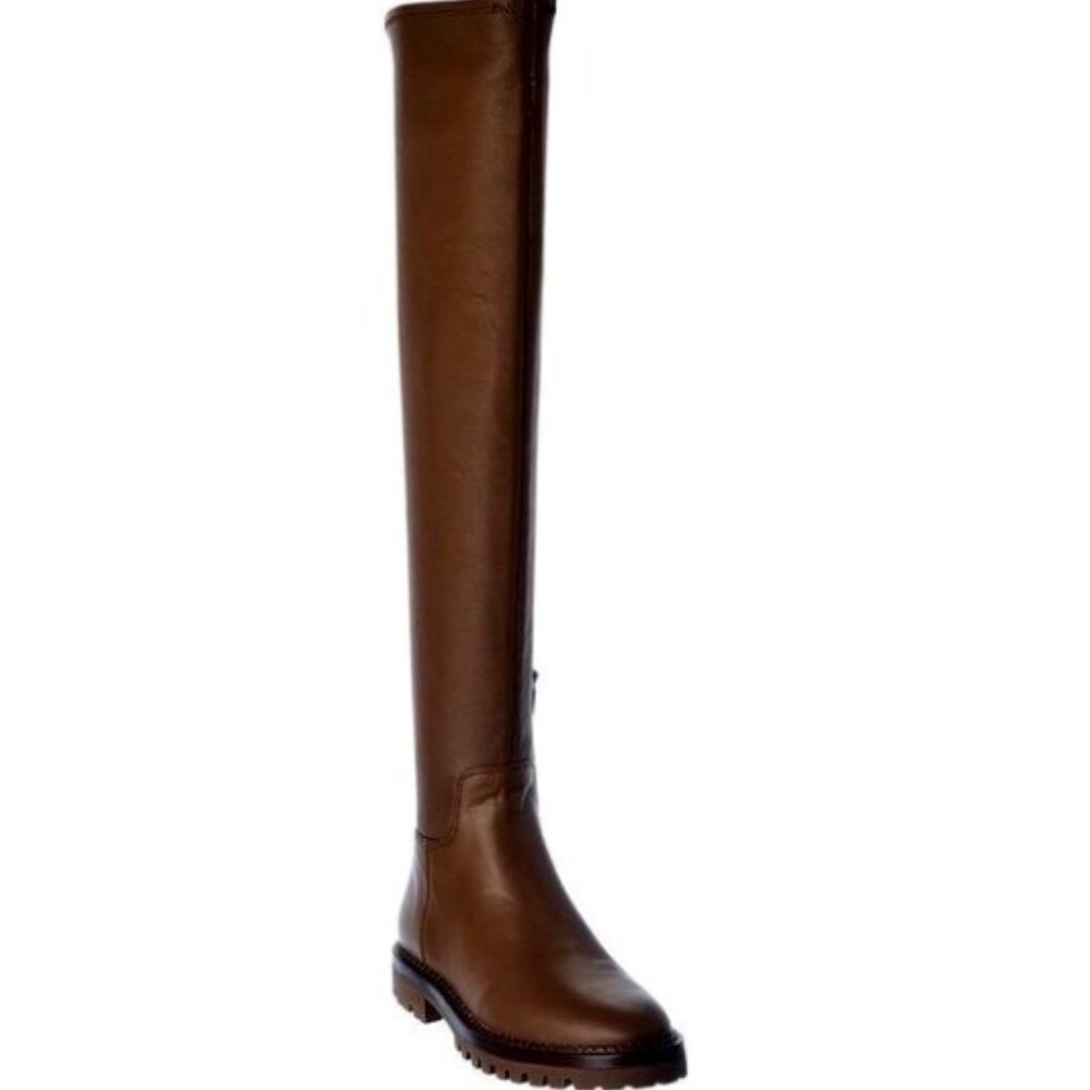 Vince Cambria Lug Leather Over-The-Knee Boot